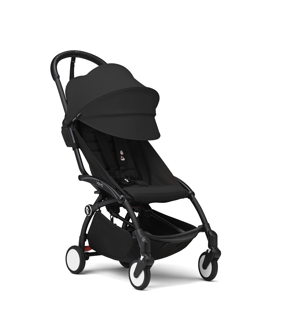 Stokke® YOYO³ stroller from 6 months, Black with Black Frame, mainview galery image 5